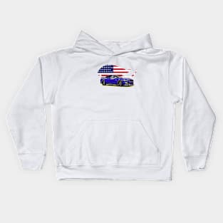 GT500 Mustang USA Print Kids Hoodie